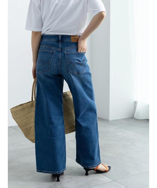 Te chichi(テチチ)の「【EDWIN別注】ワイドデニム(その他パンツ・レディース・ブルー/サックスブルー・M/S)」の2枚目の写真