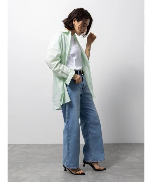 Te chichi(テチチ)の「【EDWIN別注】ワイドデニム(その他パンツ・レディース・ブルー/サックスブルー・M/S)」の3枚目の写真