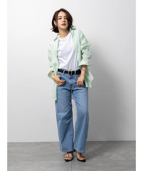 Te chichi(テチチ)の「【EDWIN別注】ワイドデニム(その他パンツ・レディース・ブルー/サックスブルー・M/S)」の4枚目の写真
