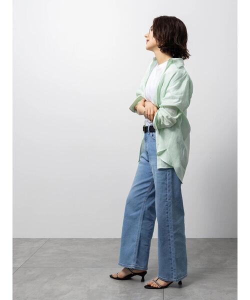 Te chichi(テチチ)の「【EDWIN別注】ワイドデニム(その他パンツ・レディース・ブルー/サックスブルー・M/S)」の5枚目の写真