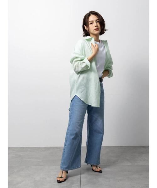 Te chichi(テチチ)の「【EDWIN別注】ワイドデニム(その他パンツ・レディース・ブルー/サックスブルー・M/S)」の6枚目の写真