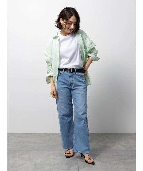 Te chichi(テチチ)の「【EDWIN別注】ワイドデニム(その他パンツ・レディース・ブルー/サックスブルー・M/S)」の7枚目の写真