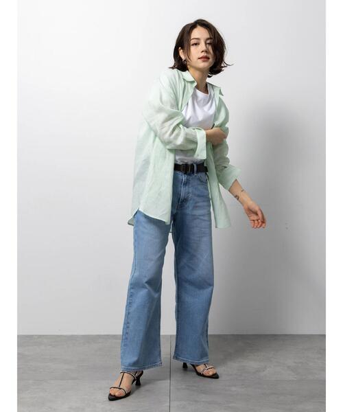 Te chichi(テチチ)の「【EDWIN別注】ワイドデニム(その他パンツ・レディース・ブルー/サックスブルー・M/S)」の8枚目の写真