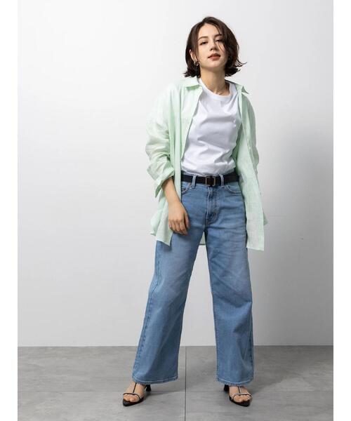 Te chichi(テチチ)の「【EDWIN別注】ワイドデニム(その他パンツ・レディース・ブルー/サックスブルー・M/S)」の9枚目の写真