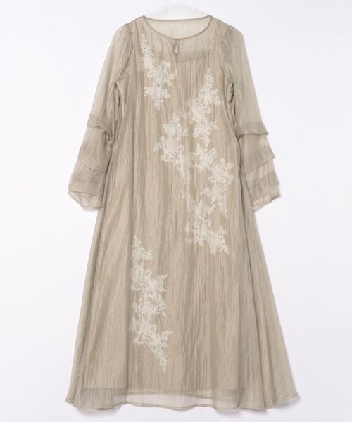 LE´RURE リルアー Sheer A-line onepiece マスタード