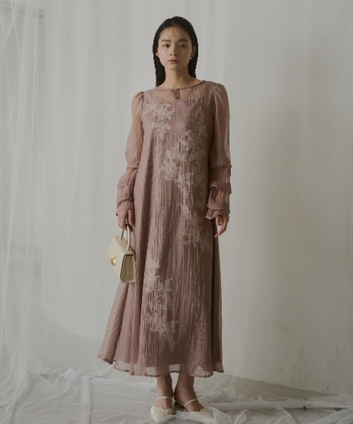 Sheer A-line onepiece（ドレス）｜LE'RURE（リルアー）の
