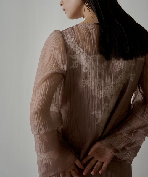 Sheer A-line onepiece（ドレス）｜LE'RURE（リルアー）の
