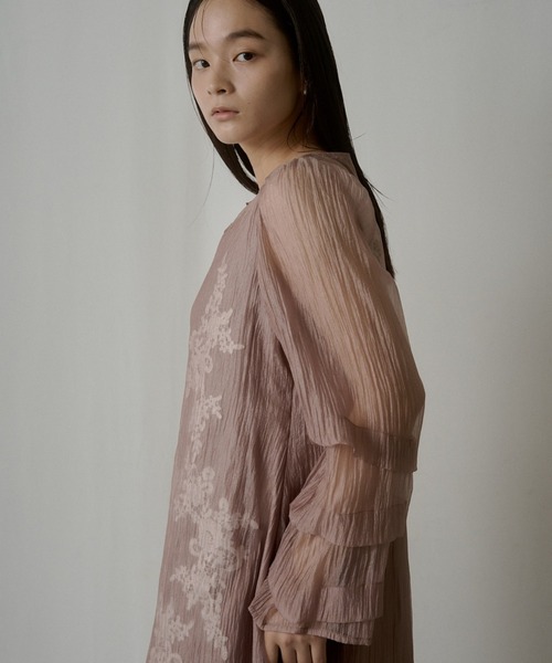 Sheer A-line onepiece（ドレス）｜LE'RURE（リルアー）の