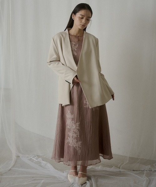 LERURE リルアー Sheer A-line onepiece