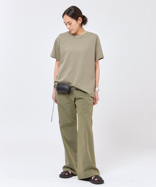 EVERYDAY I LIKE.（エヴリディアイライク）の「コットンナイロンストレートワークパンツ（その他パンツ・レディース・ベージュ/カーキ・40/38/36）」の21枚目の写真