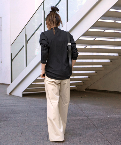 EVERYDAY I LIKE.（エヴリディアイライク）の「コットンナイロンストレートワークパンツ（その他パンツ・レディース・ベージュ/カーキ・40/38/36）」の16枚目の写真