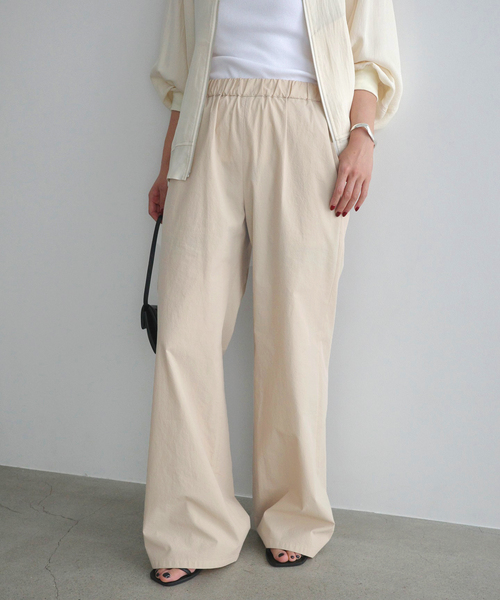 EVERYDAY I LIKE.（エヴリディアイライク）の「コットンナイロンストレートワークパンツ（その他パンツ・レディース・ベージュ/カーキ・40/38/36）」の17枚目の写真