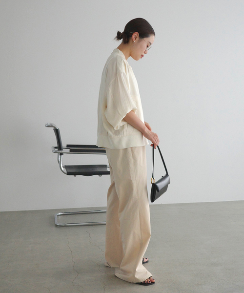 EVERYDAY I LIKE.（エヴリディアイライク）の「コットンナイロンストレートワークパンツ（その他パンツ・レディース・ベージュ/カーキ・40/38/36）」の9枚目の写真
