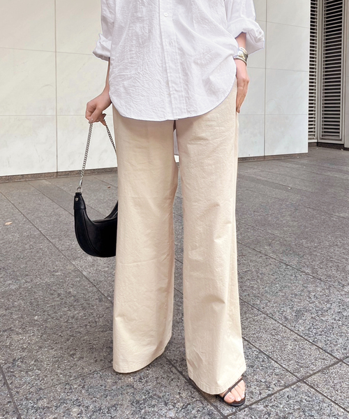 EVERYDAY I LIKE.（エヴリディアイライク）の「コットンナイロンストレートワークパンツ（その他パンツ・レディース・ベージュ/カーキ・40/38/36）」の11枚目の写真