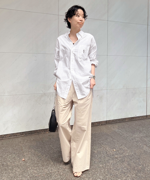 EVERYDAY I LIKE.（エヴリディアイライク）の「コットンナイロンストレートワークパンツ（その他パンツ・レディース・ベージュ/カーキ・40/38/36）」の12枚目の写真