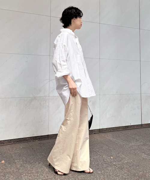 EVERYDAY I LIKE.（エヴリディアイライク）の「コットンナイロンストレートワークパンツ（その他パンツ・レディース・ベージュ/カーキ・40/38/36）」の13枚目の写真