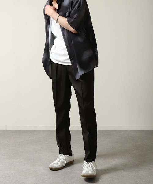 ZIP FIVE（ジップファイブ）の「【ZIP FIVE】 ドレープ テーパード シルエット スラックス（スラックス・メンズ・ブラック/ベージュ/インディゴブルー/チャコール/オフホワイト/オリーブ・MEDIUM/LARGE/X-LARGE）」の14枚目の写真