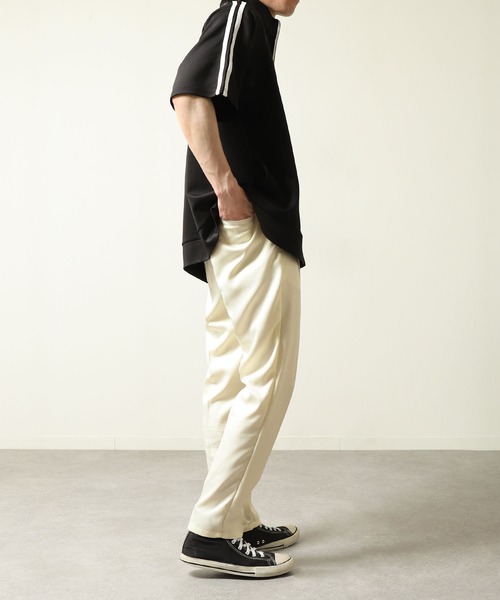 ZIP FIVE（ジップファイブ）の「【ZIP FIVE】 ドレープ テーパード シルエット スラックス（スラックス・メンズ・ブラック/ベージュ/インディゴブルー/チャコール/オフホワイト/オリーブ・MEDIUM/LARGE/X-LARGE）」の8枚目の写真