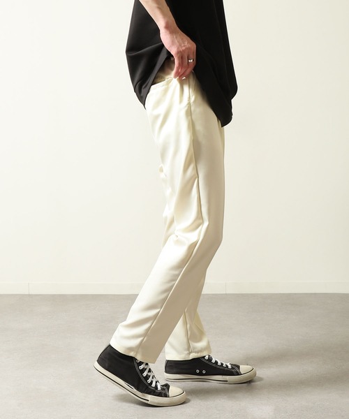 ZIP FIVE（ジップファイブ）の「【ZIP FIVE】 ドレープ テーパード シルエット スラックス（スラックス・メンズ・ブラック/ベージュ/インディゴブルー/チャコール/オフホワイト/オリーブ・MEDIUM/LARGE/X-LARGE）」の12枚目の写真