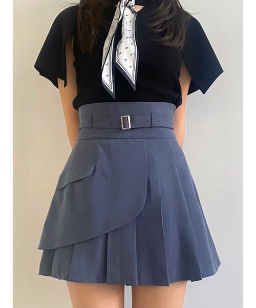 【セール】レイヤードプリーツミニスカート（スカート）｜dazzlin（ダズリン）