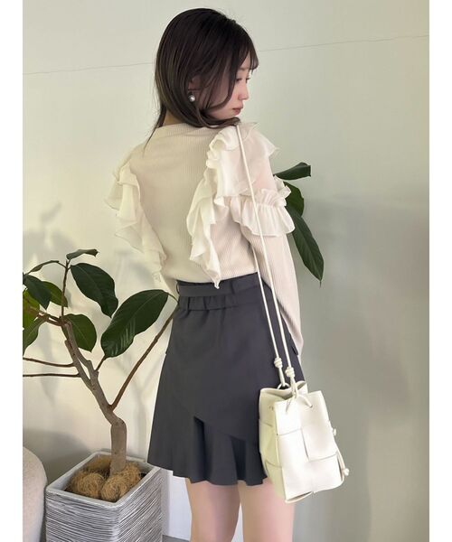 【セール】レイヤードプリーツミニスカート（スカート）｜dazzlin（ダズリン）