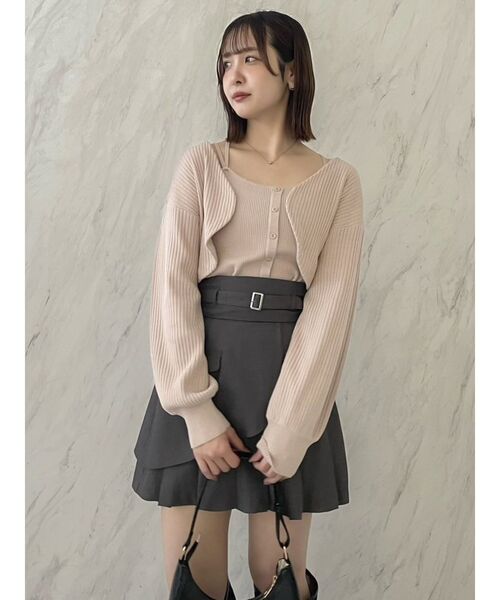 【セール】レイヤードプリーツミニスカート（スカート）｜dazzlin（ダズリン）