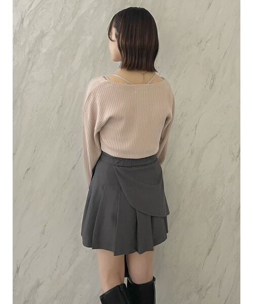 【セール】レイヤードプリーツミニスカート（スカート）｜dazzlin（ダズリン）