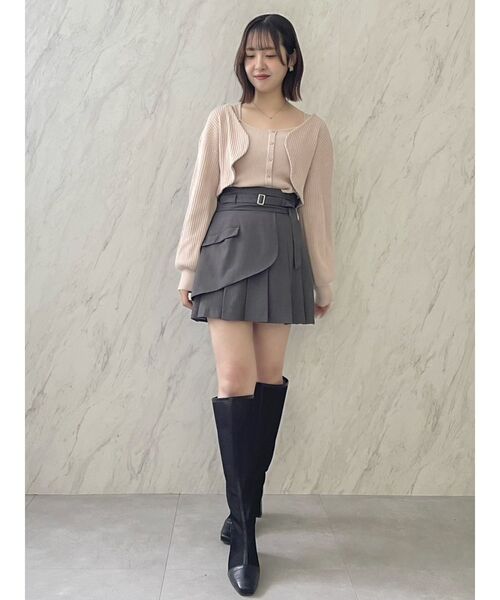 【セール】レイヤードプリーツミニスカート（スカート）｜dazzlin（ダズリン）