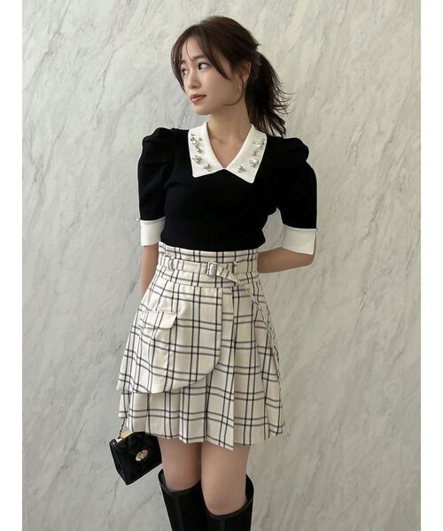 【セール】レイヤードプリーツミニスカート（スカート）｜dazzlin（ダズリン）