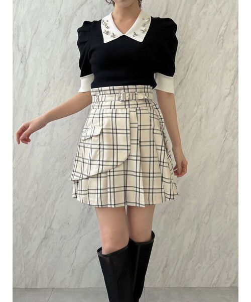 【セール】レイヤードプリーツミニスカート（スカート）｜dazzlin（ダズリン）