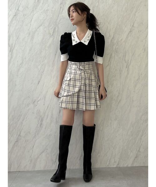 【セール】レイヤードプリーツミニスカート（スカート）｜dazzlin（ダズリン）