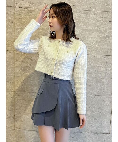 【セール】レイヤードプリーツミニスカート（スカート）｜dazzlin（ダズリン）