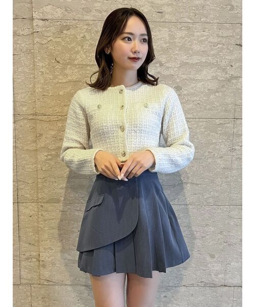 【セール】レイヤードプリーツミニスカート（スカート）｜dazzlin（ダズリン）