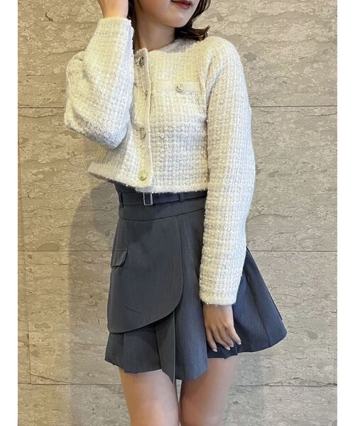 【セール】レイヤードプリーツミニスカート（スカート）｜dazzlin（ダズリン）