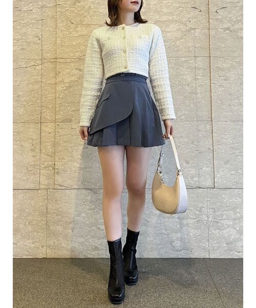 【セール】レイヤードプリーツミニスカート（スカート）｜dazzlin（ダズリン）