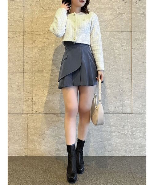 【セール】レイヤードプリーツミニスカート（スカート）｜dazzlin（ダズリン）