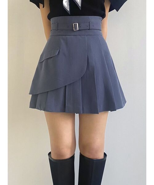 【セール】レイヤードプリーツミニスカート（スカート）｜dazzlin（ダズリン）