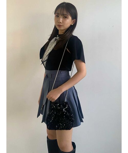 【セール】レイヤードプリーツミニスカート（スカート）｜dazzlin（ダズリン）