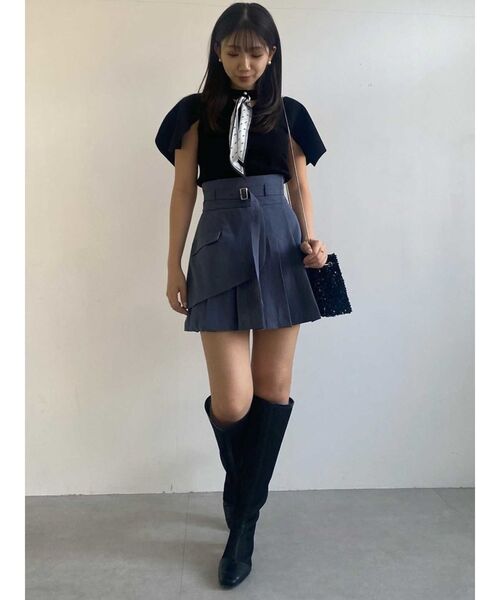 【セール】レイヤードプリーツミニスカート（スカート）｜dazzlin（ダズリン）