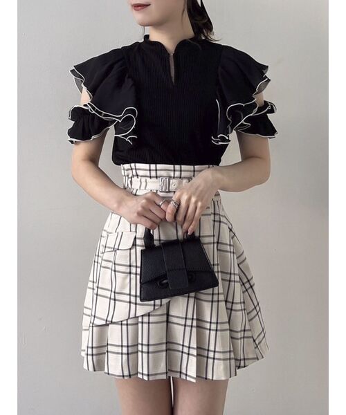 【セール】レイヤードプリーツミニスカート（スカート）｜dazzlin（ダズリン）