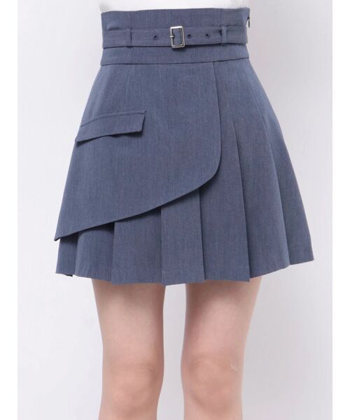 【セール】レイヤードプリーツミニスカート（スカート）｜dazzlin（ダズリン）