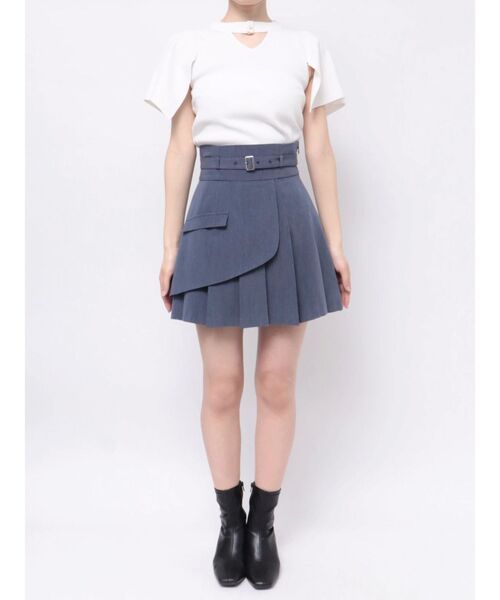 【セール】レイヤードプリーツミニスカート（スカート）｜dazzlin（ダズリン）