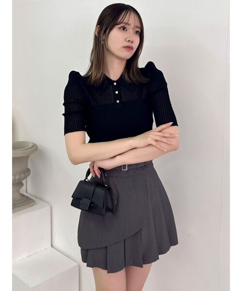 【セール】レイヤードプリーツミニスカート（スカート）｜dazzlin（ダズリン）