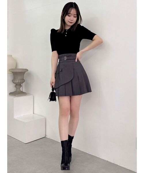 【セール】レイヤードプリーツミニスカート（スカート）｜dazzlin（ダズリン）