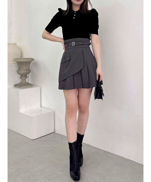 【セール】レイヤードプリーツミニスカート（スカート）｜dazzlin（ダズリン）