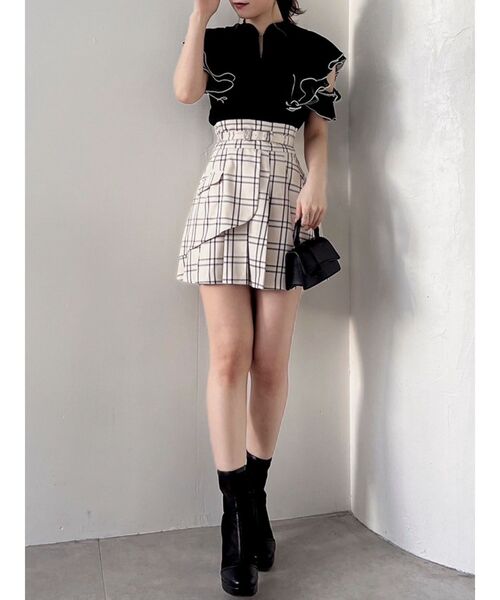 【セール】レイヤードプリーツミニスカート（スカート）｜dazzlin（ダズリン）