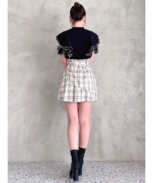 【セール】レイヤードプリーツミニスカート（スカート）｜dazzlin（ダズリン）