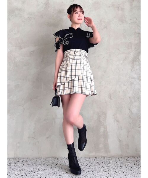 【セール】レイヤードプリーツミニスカート（スカート）｜dazzlin（ダズリン）