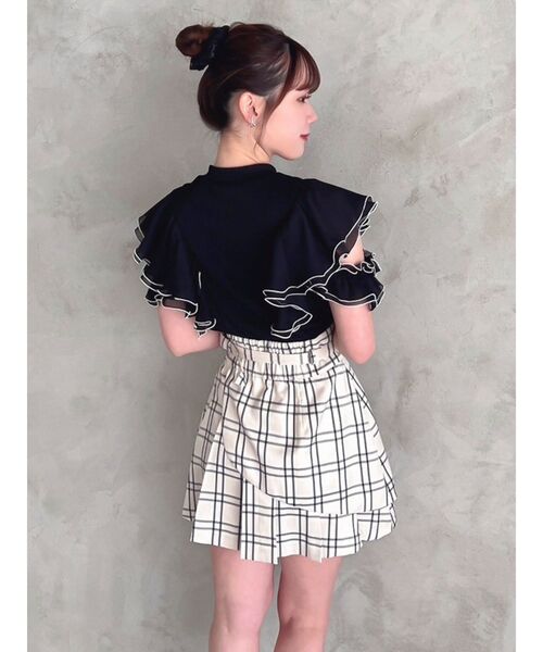 【セール】レイヤードプリーツミニスカート（スカート）｜dazzlin（ダズリン）