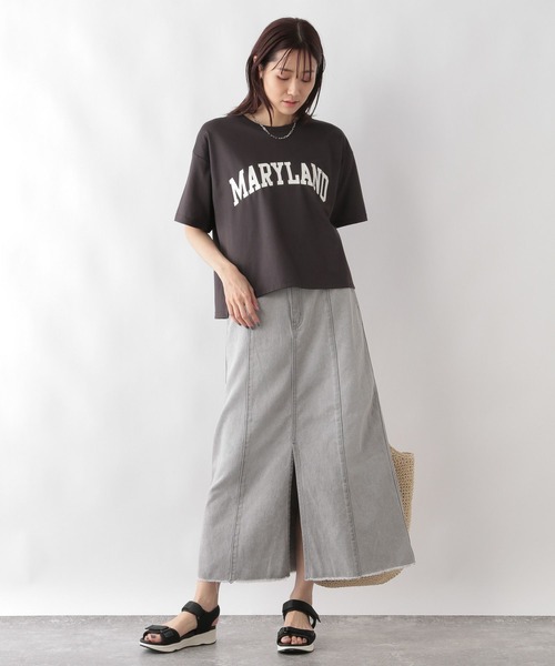 GLOBAL WORK(グローバルワーク)の「GOODデニムアイラインスカート/117770(デニムスカート・レディース・ライトグレー/ライトブルー・MEDIUM/LARGE)」の20枚目の写真